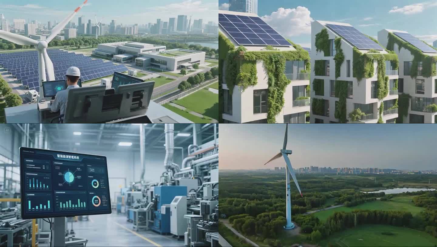 4K未來低碳環(huán)保城市(AI原創(chuàng))